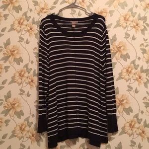 Plus Size H&M Striped Sweater